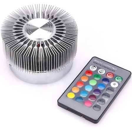 Led vägglampa Rgb solros 360 graders ihålig cylinder färgglad lampa för vardagsrum sovrum trappa korridor (silver)