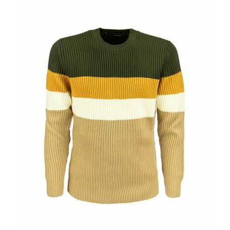 Tagliatore, Ribbed Knitwear Beige, Heren, Maat:M,strepen