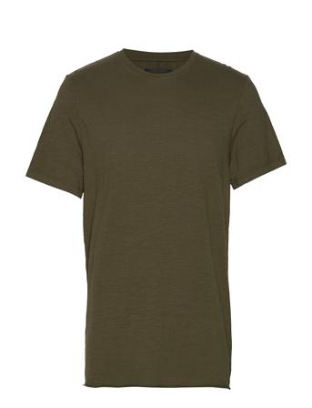 Bass Slub Tee T-shirts Short-sleeved Grønn NEUW*Betinget Tilbud