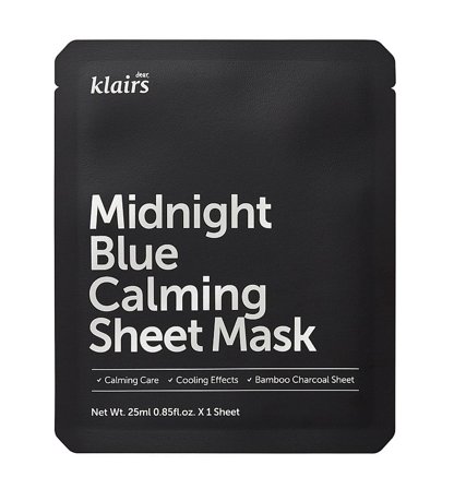 KLAIRS Midnight Blue Calming Sheet Mask, Skincare, Masker, Sheet Masker