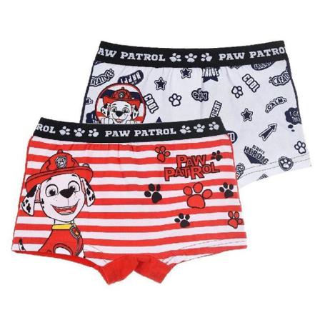 2-pack Boxerkalsonger Paw Patrol Vita Och Randiga Multicolor 6/8 År 116-128 Cm