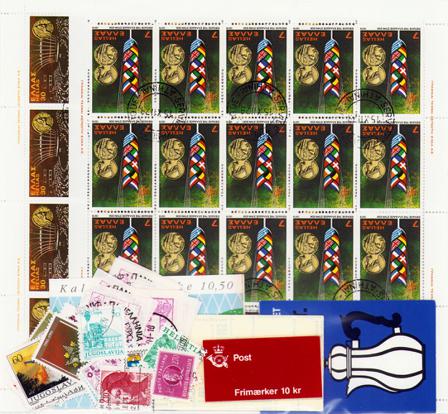 Europæiske lande - Frimærkepakke - Stemplet