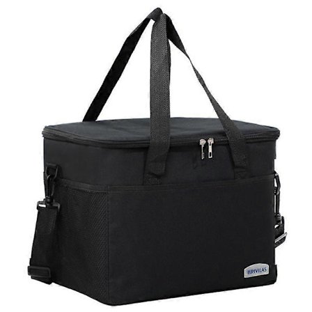 Stor lunsjbag for utflukter, firkantet lunsjboksbag, aluminiumsfolieisolert lunsjbag