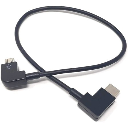Micro USB till Type-C vinklad kabel 30cm laddkabel för Bosch Intuvia eBike