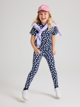 Polarn O. Pyret - Spotted T-shirt - 92 - Childrenswear - blue