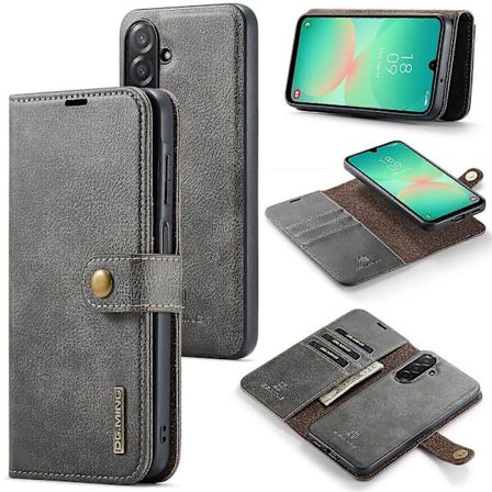 (Ny) DG.MING Crazy Horse Tekstur Aftagelig Magnetisk Læderetui