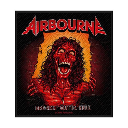Airbourne Breakin ́ Outta Hell Standard Patch One Size Röd/Svart