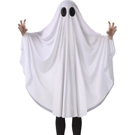 Creations Halloween Spøgelseskostume til børn, Spøgelseslagenkostume til drenge, Halloween-rolleleg og udklædning