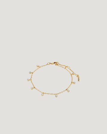 Pilgrim MAJA crystal multi drops bracelet Guldig Smycken Tjej - Kids Brand Store
