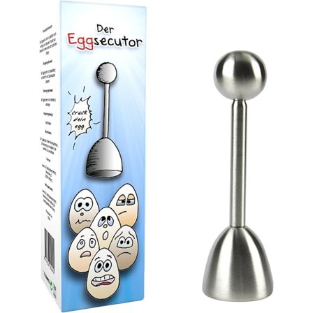 Premium eggdeksel i rustfritt stål I Tidsbesparende eggåpner Eggkutter Bonus: Gratis e-bok med uimotståelige eggoppskrifter
