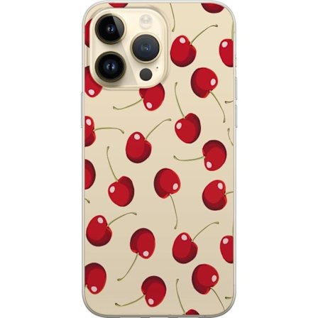 Kompatibelt Mobildeksel til Apple iPhone 14 Pro Max Kirsebær Mønster