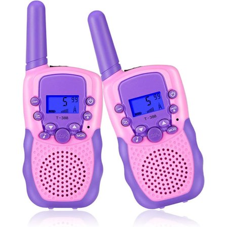 Leksaker för flickor 3-12 år, Barnwalkie-talkies 2-vägsradio med 8 kanaler