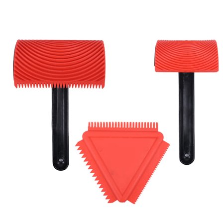 Trästrukturverktyg av gummi för prägling av väggar