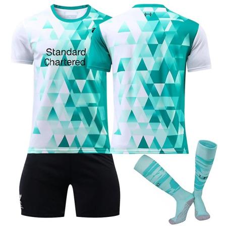 22/23 Liverpool Borta Salah Mane Fotbollströja Training Kit Unnumbered Kids 18(100-110CM)