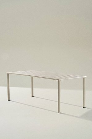 Jotex - Matbord 90x200 Cm Aluminium Beige MENTON - Köp Utematbord hos Jotex