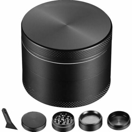 50 mm kvarn 4 delar. Skärmmald flygplansaluminium