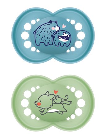 MAM | Mam Original 6-16M Silicone Blue 2P | 6-16M