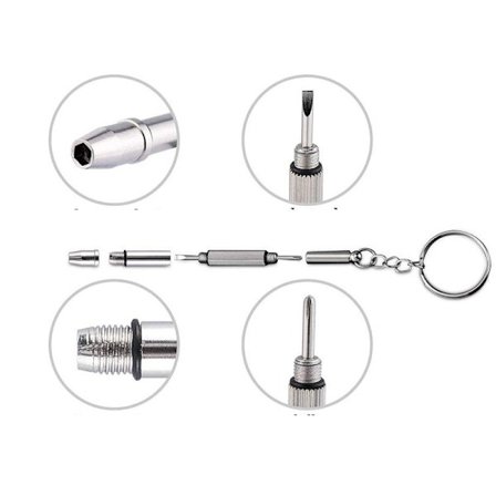 1 kpl taskukokoinen korjaussarja silmälaseille ja aurinkolaseille