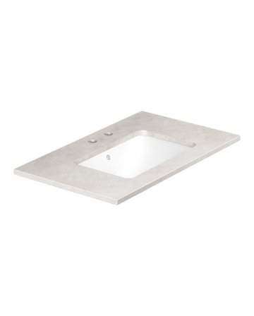 Gustavsberg Ducentic GB71DCWT80SG12 Stenbänkskiva 80 cm, grå, 1 ho, 2 blandarhål, Badrum