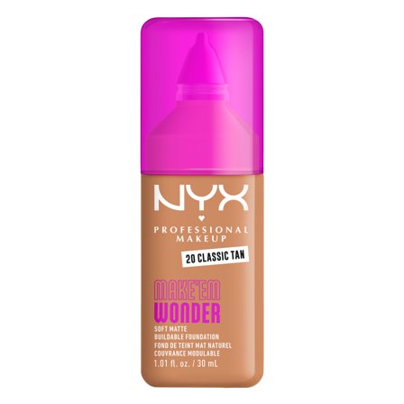 Nyx Professional MakeUp Make 'Em Wonder Foundation 20 Classic Tan 30ml - Fondotinta liquido