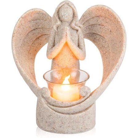 Engle Lysestake Ornament Engleskulptur Teelysholder Engel