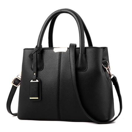 Crossbody käsilaukku naisille, kestävä käsilaukku iso kapasiteetti - Perfet Black