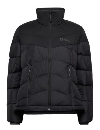 Herzberg Down Jkt W Vuorillinen Takki Topattu Takki Musta Jack Wolfskin