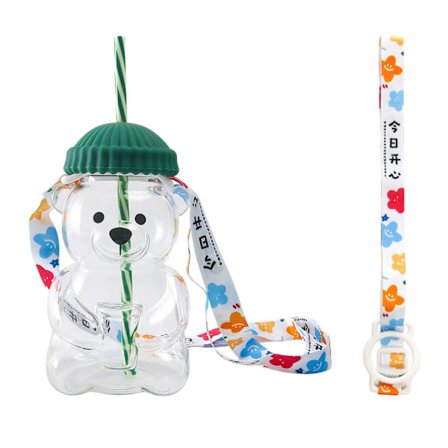 Den nye 2025 Teed Bear-sugerørkoppen er et bedårende bjørneformet glass med lokk og sugerør, perfekt for iskaffe, melkete og cocktailer.