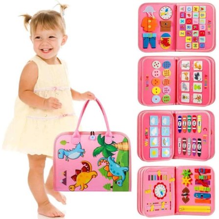 Montessori Aktivitetsbrett for Barn 1-4 År, Aktivitets- og Utviklingsleker for Barn_tfrf