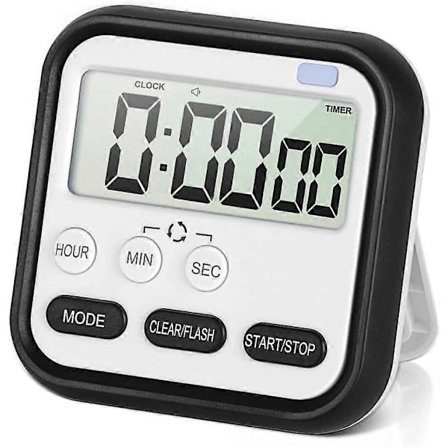 Digital Visuell Timer 24-Timers Magnetisk Klokke Stoppeklokke Opptelling & Nedtelling Timer med Stor LCD-Skjerm Store Tall 2025th