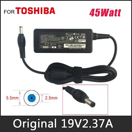 19V 2.37A 45W AC-oplader til Toshiba PA3822U-1ACA, PA5044U-1ACA, PA5096U-1ACA, PA5177U-1ACA, PA-1450-59 bærbare computere