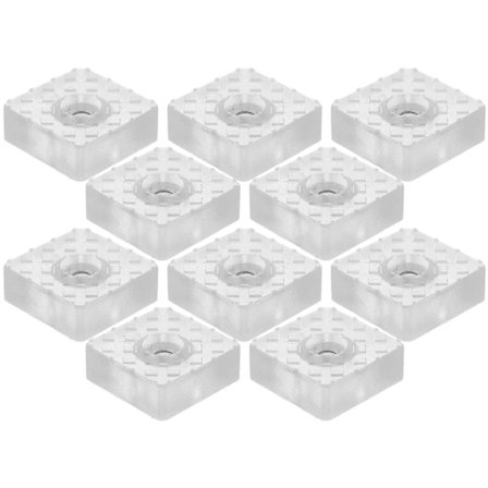 Fyrkantiga Möbelkuddar Halkfria Gummifötter För Stolar Kontorsanvändning 10st