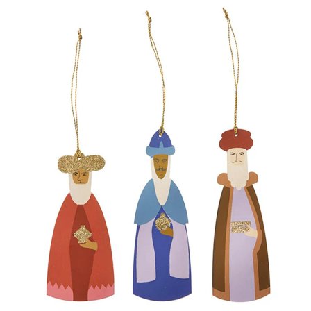 Bungalow Ornament De-tre-vise-menn H12-14