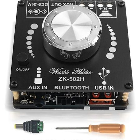 Bluetooth Forstærker Hifi 5.0 Dual Channel Stereo Bluetooth Digital Effektforstærker Board Modul 2x50w Audio Forstærker