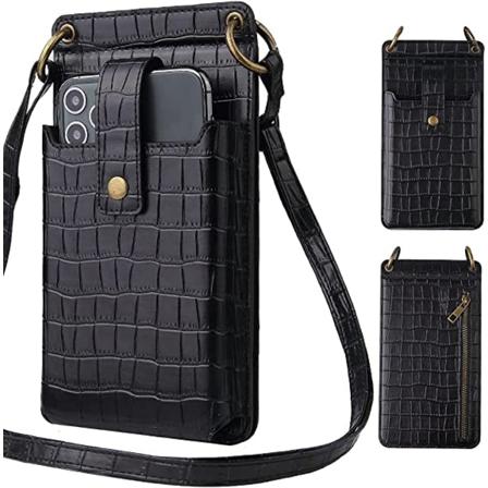 Lätt Crossbody Telefonväska För Kvinnor Krokodilmönster One-