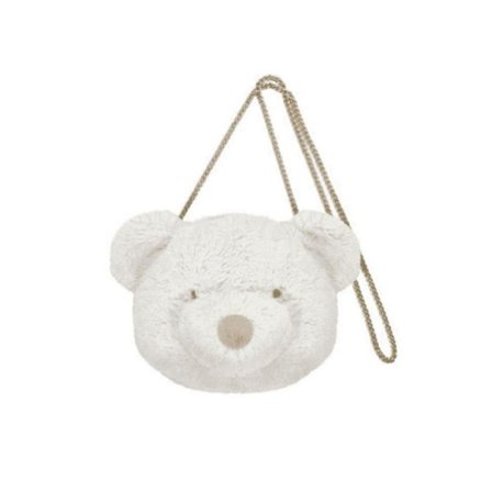 Besace - axelväska - gibeciere Beppe Sachet Charlotte vanilj Teddy-björn (13227)