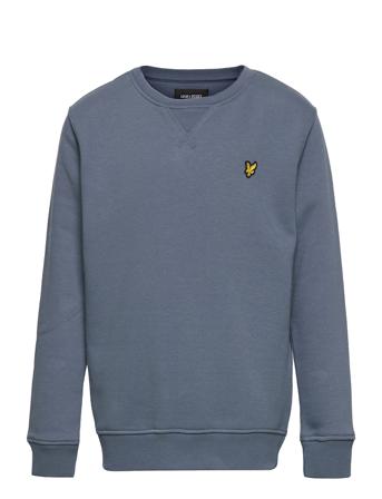 Classic Crew Neck Fleece Sweatshirt Trøje Blå Lyle & Scott Junior