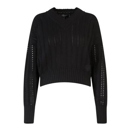 Blumarine Stickat svart, Dam Stickade tröjor & koftor, Dam, Storlek: M