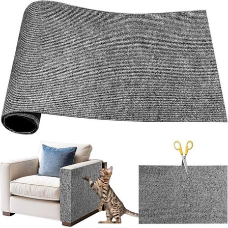 Kradsemåtte til katte 40x100cm, DIY selvklæbende klatremåtte, møbelbeskytter, anti-klo kradsemåtte