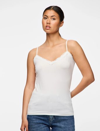 Pieces Pckate Lace Singlet Jrs Noos - White - XL