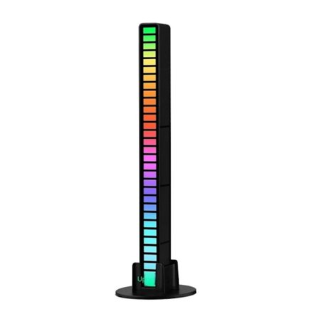 RGB Natlampe Musik Rhythm Light SORT 16LED MED APP 16LED