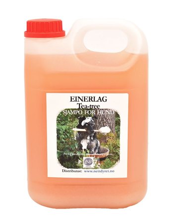 Einerlåg Naturlig Hundesjampo med Tea-Tree Olje - 2,5L