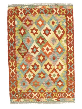 Ruční Tkaní Kelim Afghán Old Style Koberec 97X146 Vlněný Malý