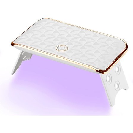 24w UV-lampe med 2 timerindstillinger, bærbar håndtag USB LED neglelampe