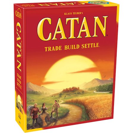 Catan brætspil (grundspil) Familiespil Brætspil for voksne og familier Brætspil fra 10 år for 3 til 4 spillere
