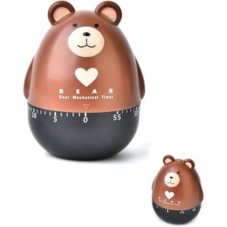 1 stk Roterende Mekanisk Alarm for Matlaging, Tegneserie Timer, En