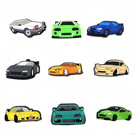 9 kappaletta kenkäkoruja, sandaalikorut, tukkikengän korut, joulu- tai syntymäpäivälahjat tytöille ja pojille