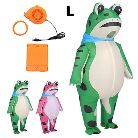 Rolig Groda Kostym Party Kostym Tecknad Karaktär Cosplay Kostym