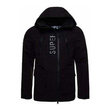 Superdry - Regnjackor - Svart - Herr - Storlek: L, Herr, Storlek: L