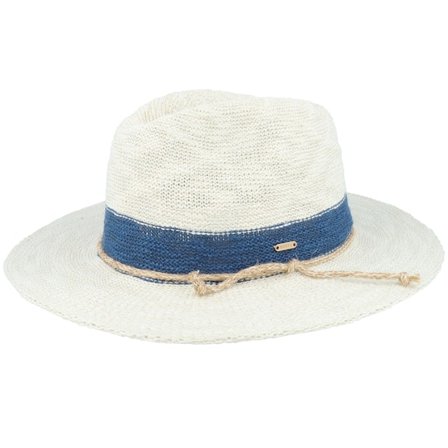 Barts - White fedora Hattu - Ponui Hat Blue Fedora @ Hatstore